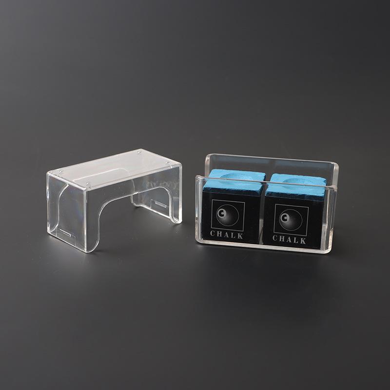 Прозрачный акриловый набор мела для бильярдного кия для девяти шаров и китайского восьми шаров снукера