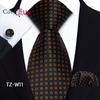 Cozy Up Three-piece Set Paisley Fashion Business Men Tie Includes Tie Cufflinks Handkerchief