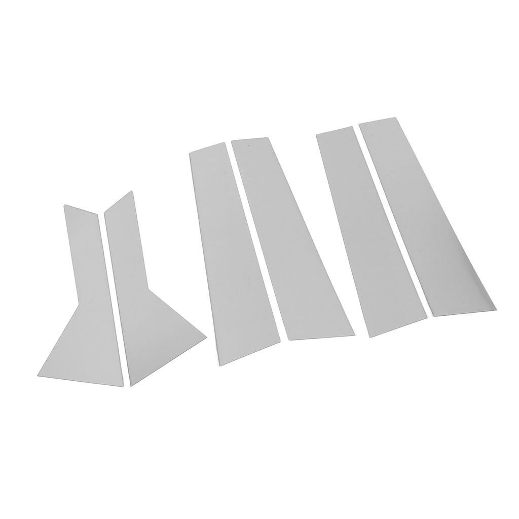 6 шт. Накладки на стойки кузова, хромированные, с зеркальной отделкой, устойчивые к атмосферным воздействиям, высокопрочные, для дверей и окон