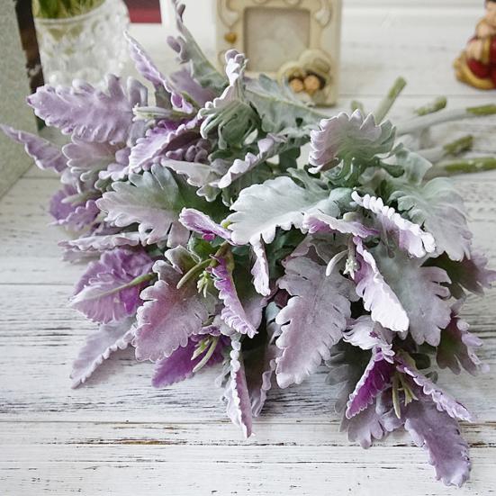 1шт искусственный Senecio Cineraria поддельные растения фото реквизит DIY домашний офис декор