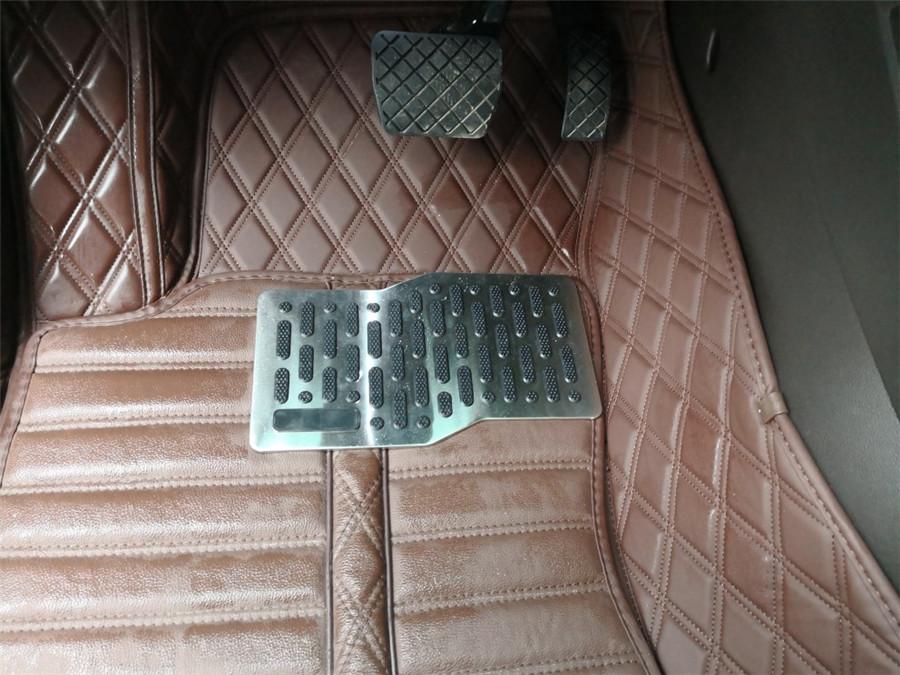 Универсальные автомобильные коврики для пола грузовика, накладка на пятку из нержавеющей стали, педаль, коврик, платформа