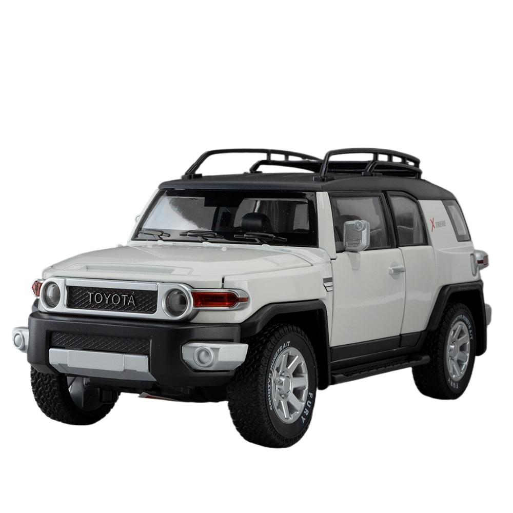 1/24 Toyota FJ Cruiser Внедорожник Сплав Модель автомобиля Литые Металлические Внедорожники Модель автомобиля Симуляция Звук Свет Детские Игрушки Подарок