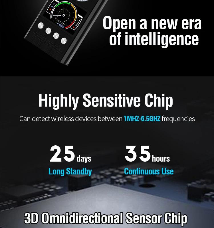 Профессиональный детектор антишпионских камер K68, сканер подслушивающих устройств, защита от радиочастотных сигналов, скрытые гаджеты, автомобильный GPS-трекер, искатель