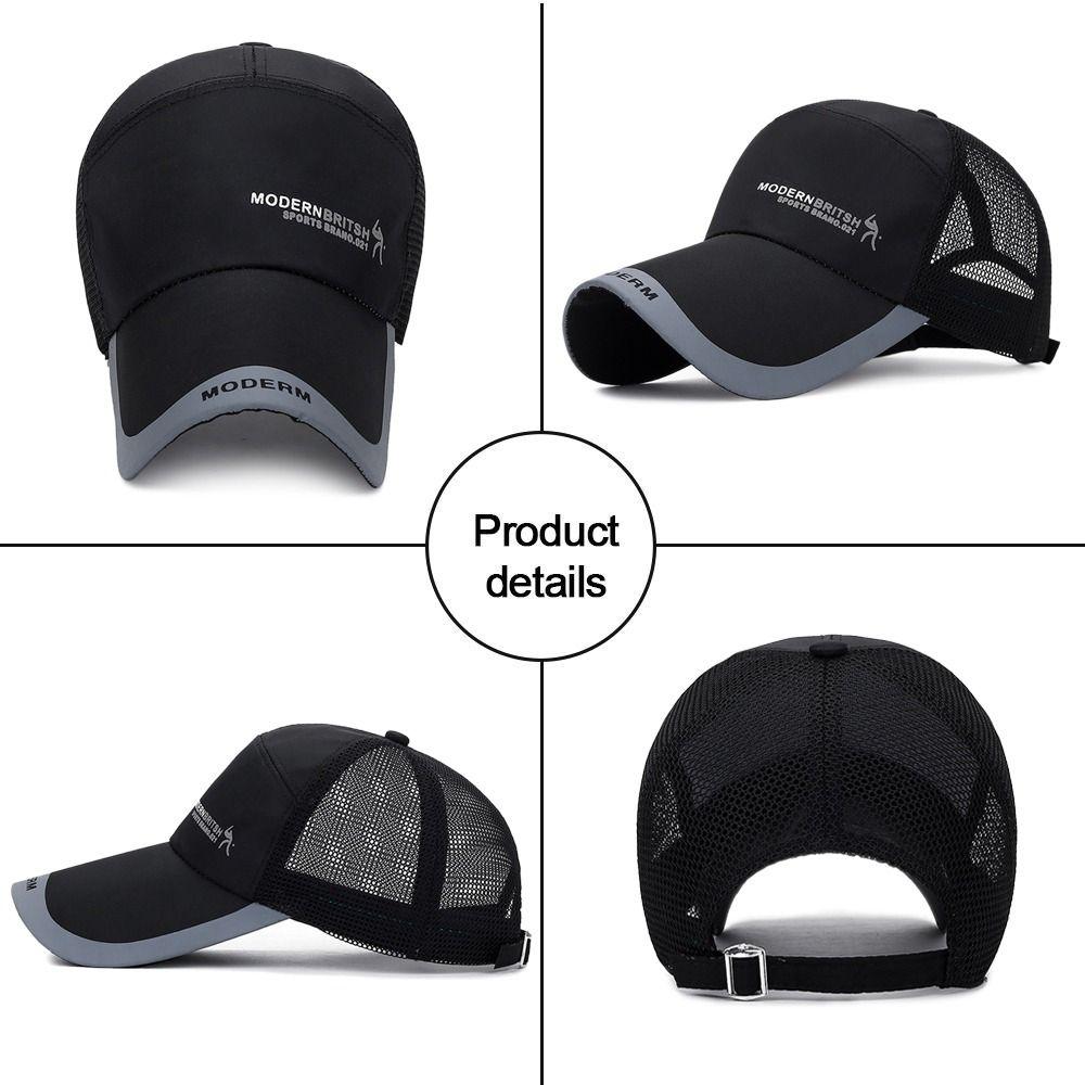 Adjustable Outdoor Space Quick Dry Sun Hat Mesh Baseball Cap Snapback Hats