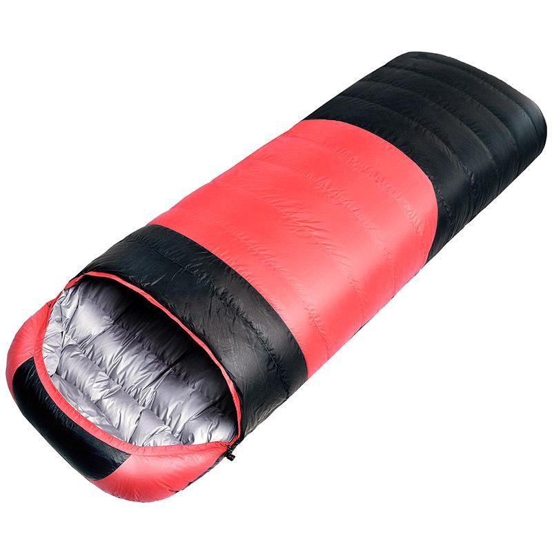 Пуховый спальный мешок 2300 г, утолщенный теплый спальный мешок на белом утином пуху, зимний спальный мешок для альпинизма и кемпинга