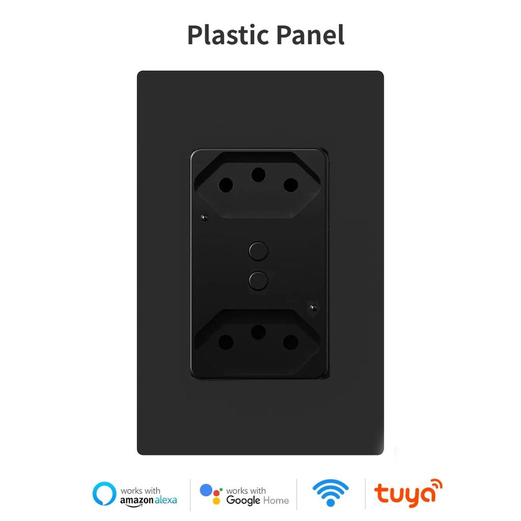 Melery Бразильская умная настенная розетка WiFi USB Tuya Электрическая вилка Розетка Панель ПК/Стекло Alexa Google Home, Интеллект для всего дома