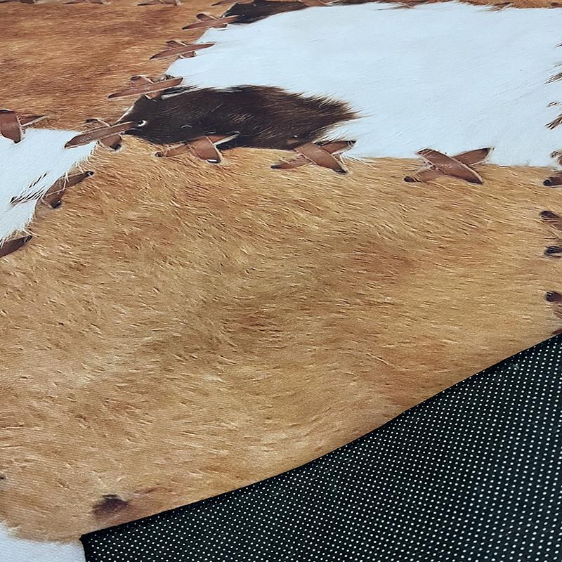Imitation Animal Cowhide Washable Carpet Home Decoration Zebra Pattern Living Room Carpets Bedroom Bedside Sofa Rug Porch Mat