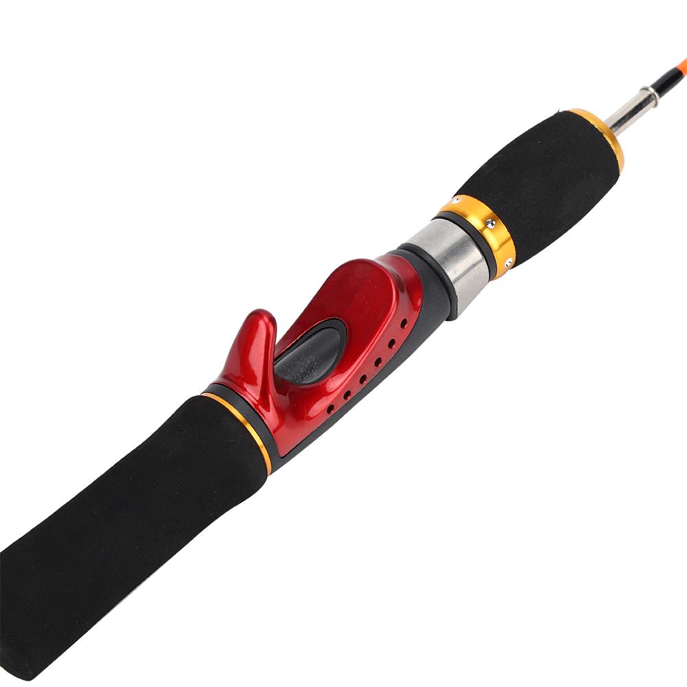 52 см удочка для зимней удочки, две секции, три направляющих кольца, аксессуар из волокна FRP