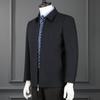 Весна и осень новые куртки мужские пожилые шерстяные куртки с лацканами Leader Dad's Wear Простая повседневная куртка