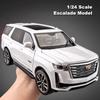 1/24 масштаб Cadillac Escalade металлический сплав литой автомобиль модель игрушечная коллекционная модель для Escalade со звуком, светом и инерционным двигателем игрушки подарки