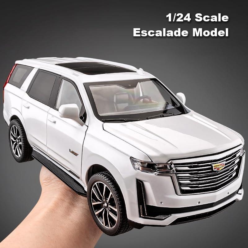 1/24 масштаб Cadillac Escalade металлический сплав литой автомобиль модель игрушечная коллекционная модель для Escalade со звуком, светом и инерционным двигателем игрушки подарки