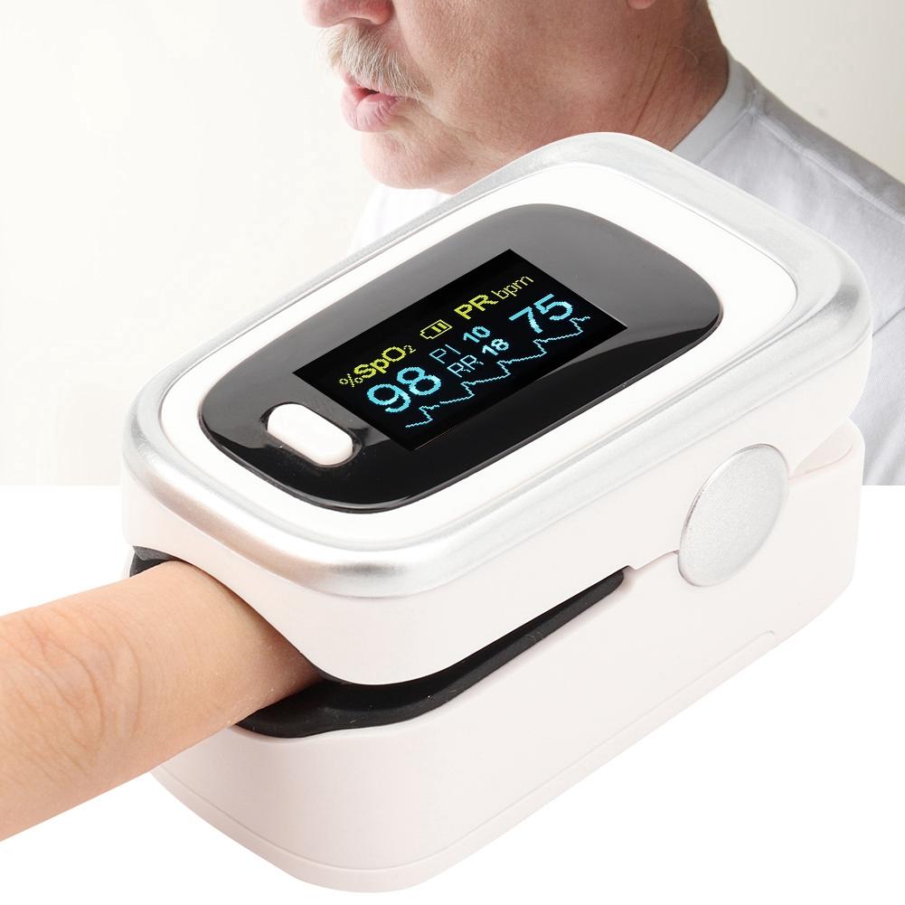 Пальцевый пульсоксиметр SPO2 PR PI RR Мониторинг насыщения крови кислородом Монитор