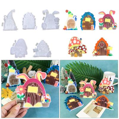 Силиконовая форма для создания уникальных украшений для дверей в виде гномов, идеально подходящих для домашнего декора и свадебных композиций Y Crafts