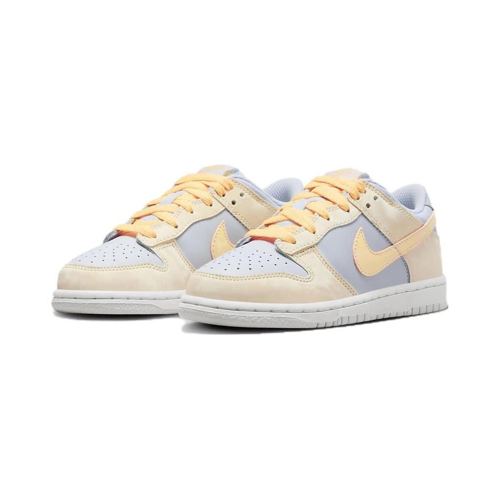 Nike Детские кроссовки Dunk Low PS Melon Tint Cream Pale-Ivory Football-Grey FB9108-100