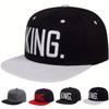 Unisex KING Letter Embroidery Hip-hop Hats Spring Autumn Outdoor Adjustable Casual Baseball Caps Sunscreen Hat