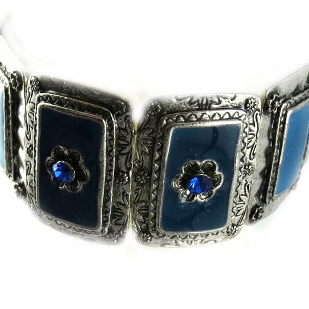 Les Trésors De Lily [E6646] - Designer Bracelet 'Oxana' Blue