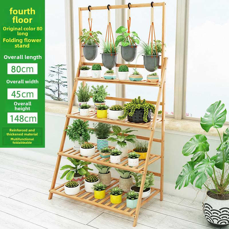 «Многоуровневая складная балконная стойка для цветов с возможностью подвешивания и установки на полу для суккулентов и хранения»
