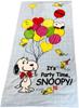 Snoopy Large Bath Party Time Towel, Honey, (Party Time)