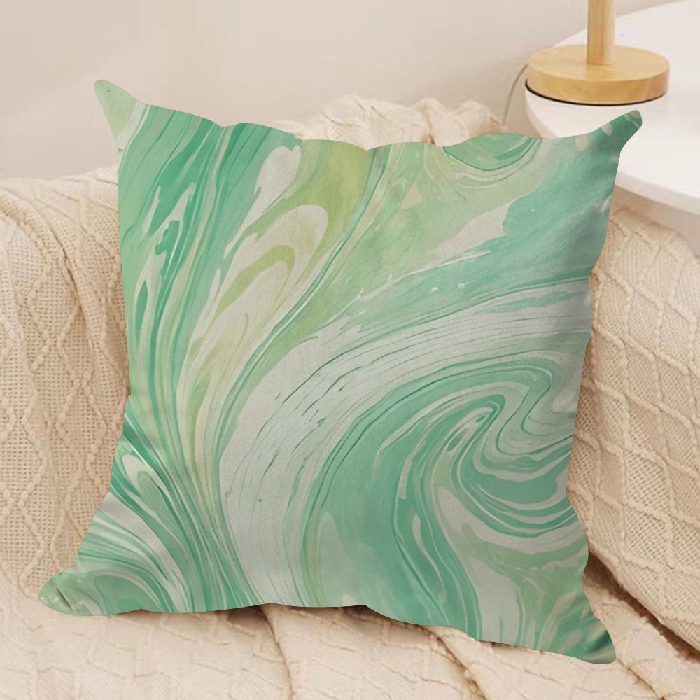 Marble pattern Cushion Cover Short plush Doublesided Print Square Throw Pillow Covers Sofa Home Cushion Decor