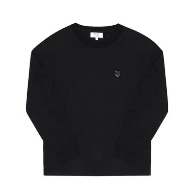 MaiSon KitSune Смелая нашивка с головой лисы Мужская футболка с длинным рукавом S Lm00109kj0118 P199