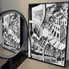 Artwork Escher Surreal Geometric Abstract Artist Classic Movie Posters HD Quality Poster Wall Art Painting Study Nordic