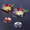 1Pc Stainless Steel Goblet Cocktail 450mL Metal Tall Champagne Glass Unbreakable Red Wine Cup Flute Cup Bar Martini Cup