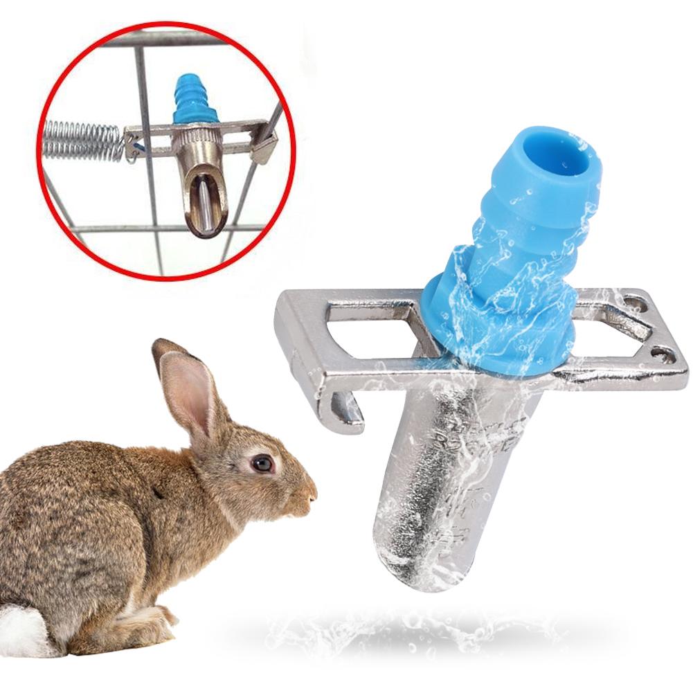 20 шт. Автоматическая поилка для кроликов с двойной пружиной, поилка для кроликов, соска для питья, фермерский аксессуар
