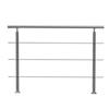 59in Handrails for Outdoor Steps 3 Crossbars Staircase for Porch Deck