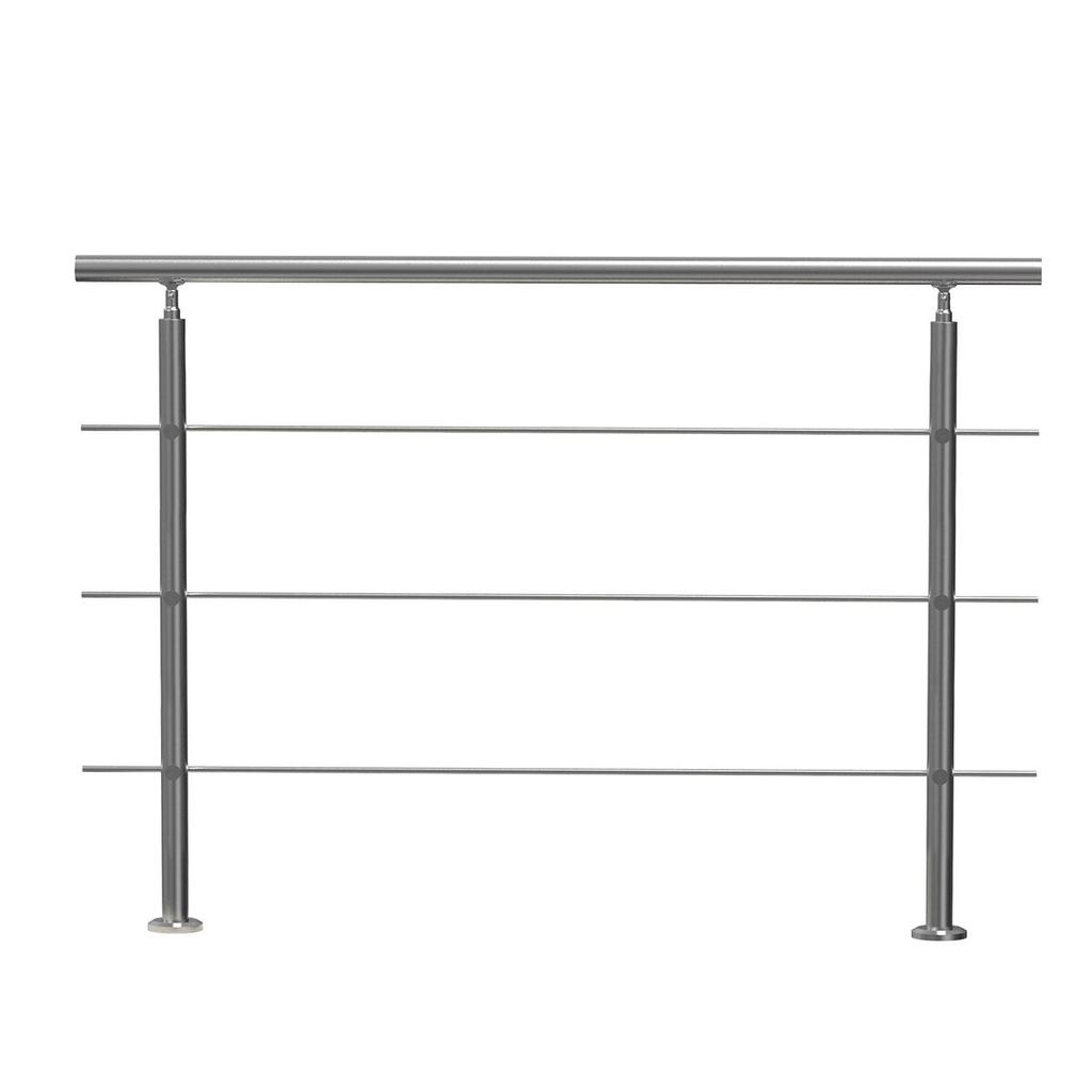 59in Handrails for Outdoor Steps 3 Crossbars Staircase for Porch Deck