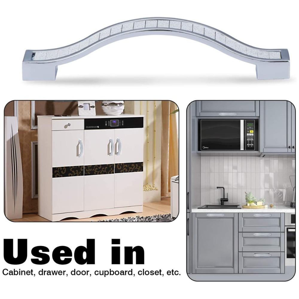 1/2 шт. Ручки из цинкового сплава со стеклянным хрусталем, скандинавские ручки для дверей с ящиками и шкафом