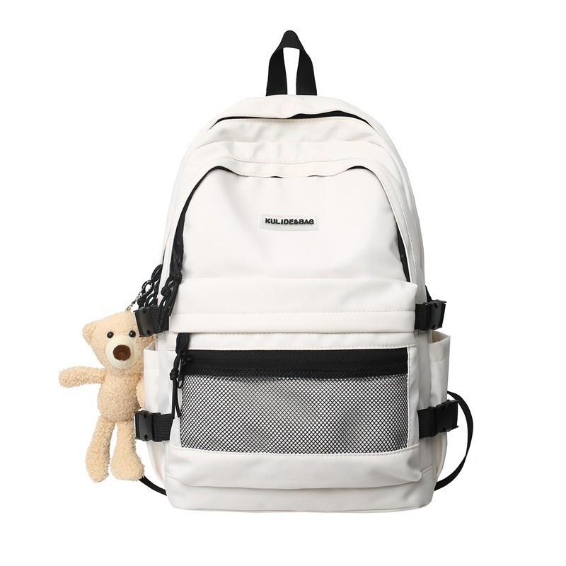 Luo Unisex College Backpack With Nylon And Trendy Printed Design For School