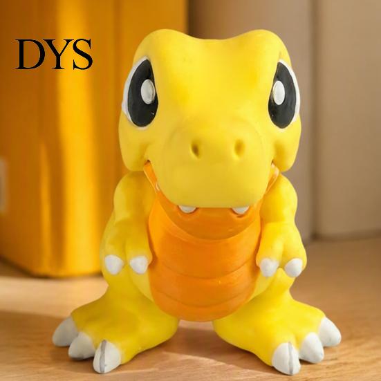 Гибкие шарнирные фигурки 3D-печатные подвижные милые Т?Динозавр Рекс Игрушка-антистресс, Суставная Начинка для Чулок для Мальчиков Фигурка, Кусается?Палец