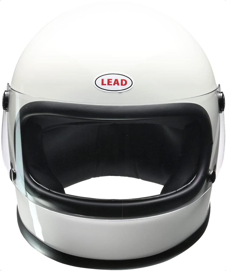 LEAD Мотошлем Full Face, Один размер подходит большинству, RX-200R, Белый, (Менее 57-60 см)