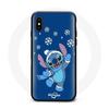 Чехол - Дисней - Iphone XS max - Мягкий - Синтетический - Стич Рождественский