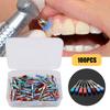 Dental Polishing Brush Functional Safe Wide Application Colored Polishing Brush Disposable Latch Flat Type Dental Care Polisher