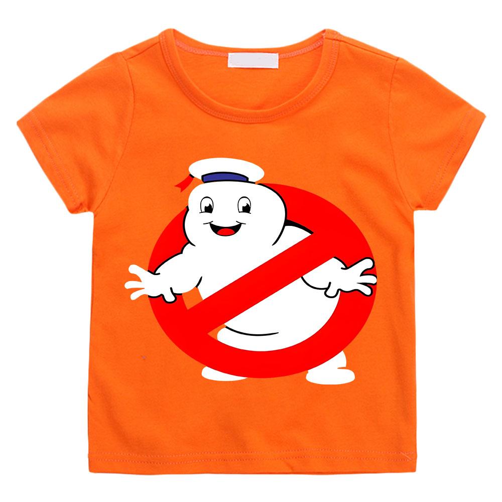 Летняя футболка «Охотники за привидениями» для мальчиков и девочек 4–12 лет, хлопковая забавная детская футболка с короткими рукавами и принтом «Горячая игра», детская футболка с героями мультфильмов