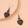 1 пара готических серег, серьги в форме сердца в форме летучих мышей, ювелирные изделия на Хэллоуин