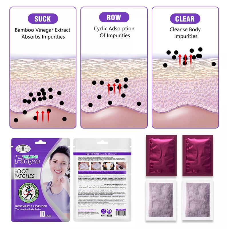 Маска для ног премиум-класса с ароматерапией лаванды и розмарина — упаковка из 10 шт.