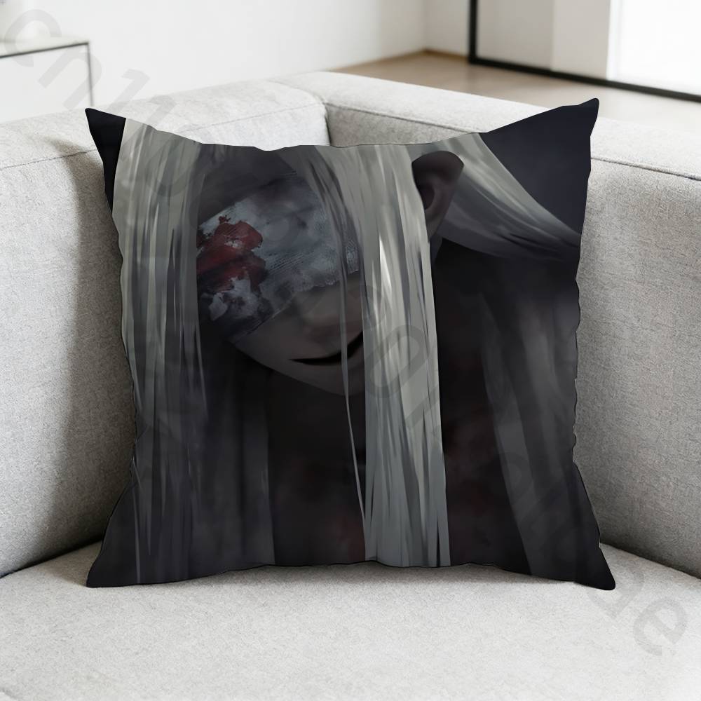 HHomicipher Pillow Case Sofa Living Room Bedroom Headboard Backrest Cushion Square Cushion Nap Time