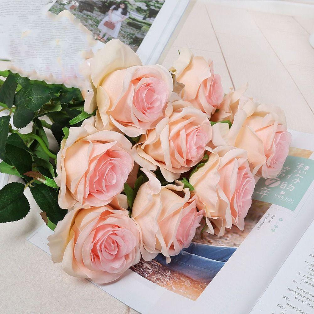 DIY Party Decoration Simulated Rose 5 Colors Small Rose New Wedding Fake Flowers  Home Decor