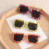 Photo Props Party Disco Glasses Decorative Shades Pixelated Mosaic Glasses Gamer Robot Sunglasses