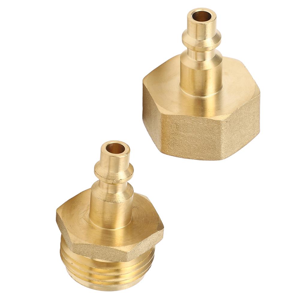 Winterize Sprinkler Blow Out Adapter Air Compressor 1 4in Quick Connect Plug to Garden Hose Pipe 3 4in Threaded Adapter