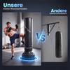 Freestanding Punching Bag, 180 cm, Suction Base, Fillable, Shock-Absorbing Gloves