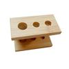 Heads Holder Accessories Wood Counter Organizer Rack for Countertop