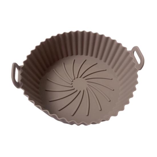 Силиконовый вкладыш для фритюрницы Yousheng, круглая антипригарная корзина для фритюрницы, жаропрочный противень с канавками для слива масла