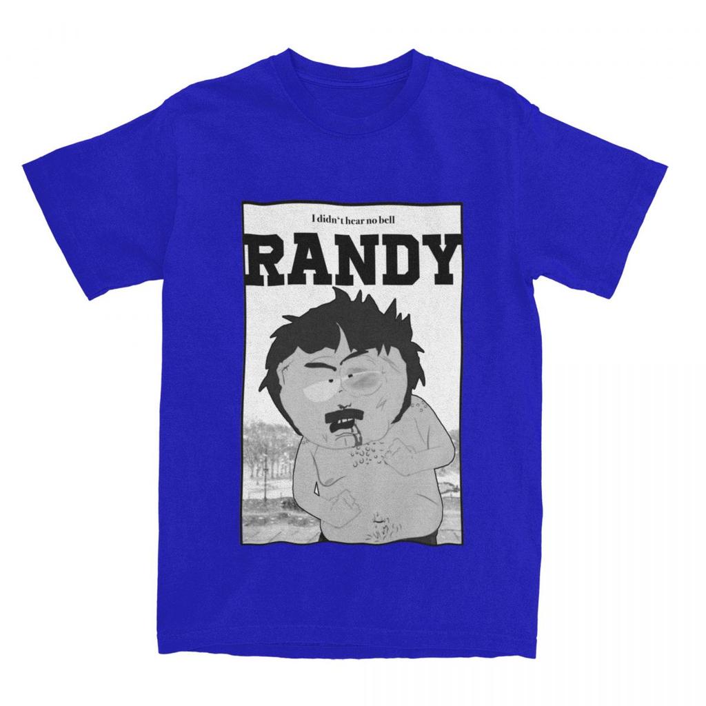 Southpark Randy I Didn't Hear No Bell T-Shirt for Men Cartoon Cool Pure Cotton Tee Shirt O Neck Short Sleeve T Shirts Clothing