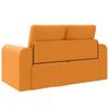 Sofa Bed 60 cm Dark Yellow Fabric