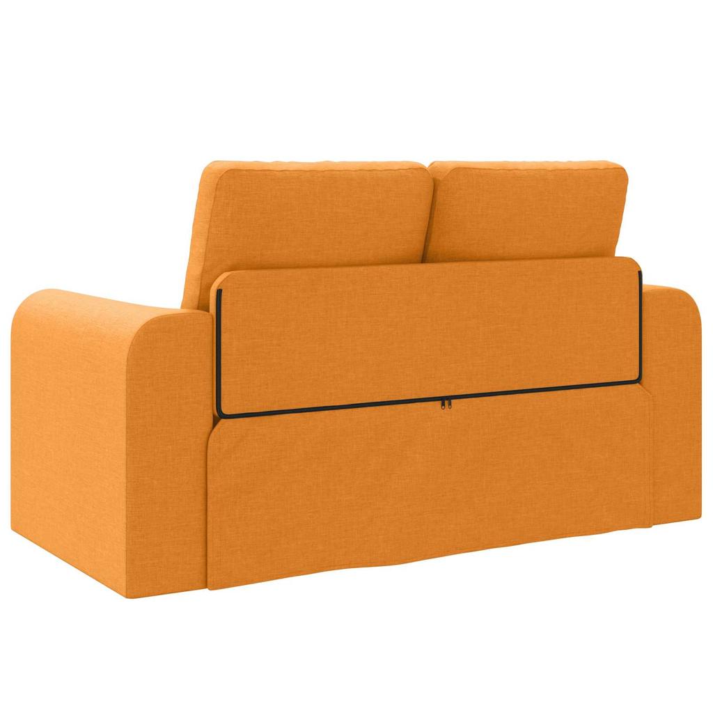 Sofa Bed 60 cm Dark Yellow Fabric