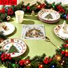 20pcs Disposable Napkins with Nativity Scene, Doves, and A Christmas Tree Pattern Print for Thanksgiving Fall Christmas Table Decoration