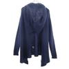 Mizuiro Ind Wool Draped Neck Jacket Navy System Women Used
